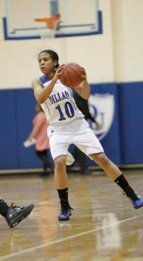 Senior Lady Bleu Devil Guard Ariel Mitchell was voted GCAC Conference Player of the Week
